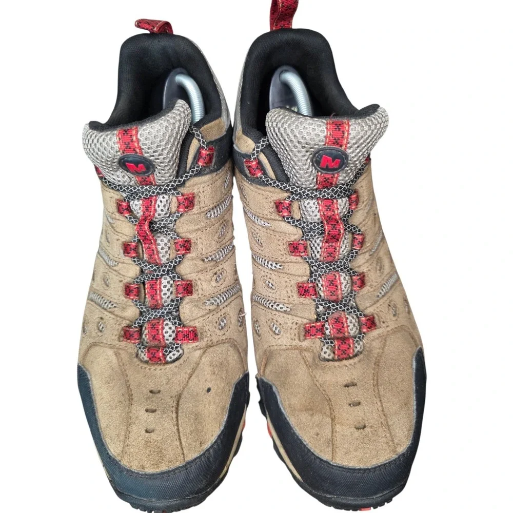 Merrell Crosslander 2 Hiking Shoes Mens 11.5 Brown Suede Trail Outdoor Lace Up